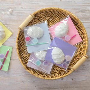 Mini set per dipingere Pasqua per bambini – Uovo di Pasqua in gesso da dipingere – Bomboniere per feste di Pasqua – Set creativo per bambini