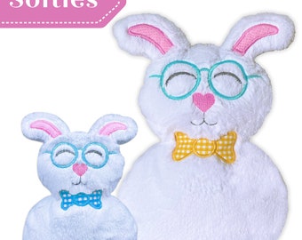 Easter Bunny Softies In the Hoop Machine Embroidery Design