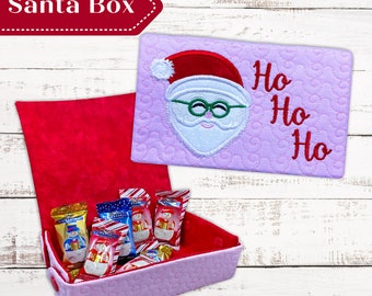 Santa Boxes In The Hoop Machine Embroidery Design