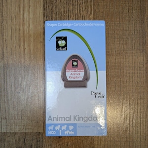 Cricut-cartridge - ANIMAL KINGDOM Originele doos linkstatus onbekend Zeer goed!