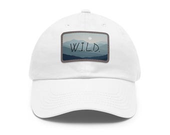 Bonnet pour papa avec empiècement en cuir