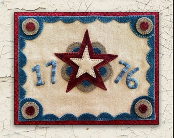 XS100 | 1776 | Wool Applique| Needlework | DIY | Crafts