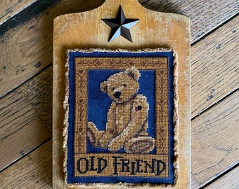 Cross Stitch Chart | Needlework | DIY | Crafts | Primitive | Old Friend | XS256