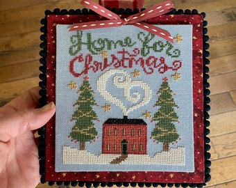 Cross Stitch Chart | Needlework | DIY | Crafts | Home For Christmas | XS257