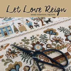 cross stitch | needlework | Let Love Reign Book