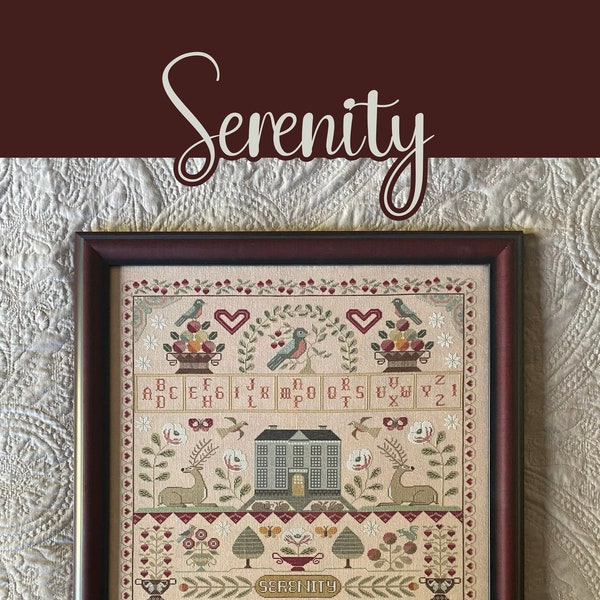 cross stitch | needlework | Serenity Sampler Book | XS4023