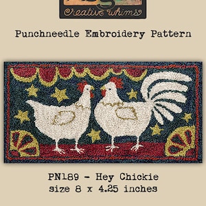 Punchneedle | Teresa Kogut | Pattern | Needlwork | DIY | Crafts | Hey Chickie | PN189