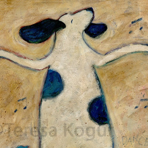 Dog Wall Art Wall Decor Dance Unframed Print Teresa Etsy