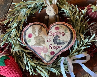 XS325 | Spring is Hope | Cross Stitch Chart | Needlework | DIY | Crafts