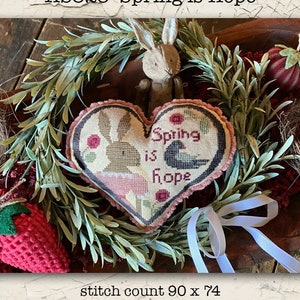 XS325 | Spring is Hope | Cross Stitch Chart | Needlework | DIY | Crafts
