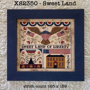 Primitive | Cross Stitch Chart | Needlework | DIY | Crafts | Sweet Land | XS2350
