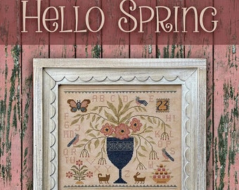 cross stitch | needlework | Hello Spring Book