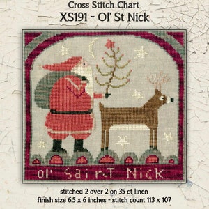 PDF | cross stitch | needlework | Teresa Kogut | Ol&#39; St Nick | XS191