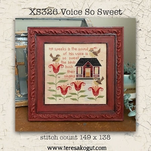XS326 | Voice So Sweet | Cross Stitch Chart | Needlework | DIY | Crafts