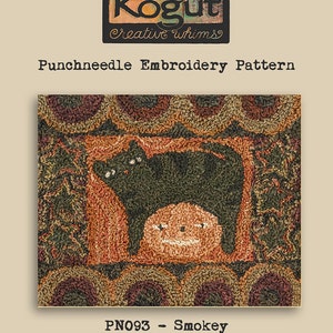 Punchneedle | Pattern | Needlwork | DIY | Crafts | Smokey | PN093