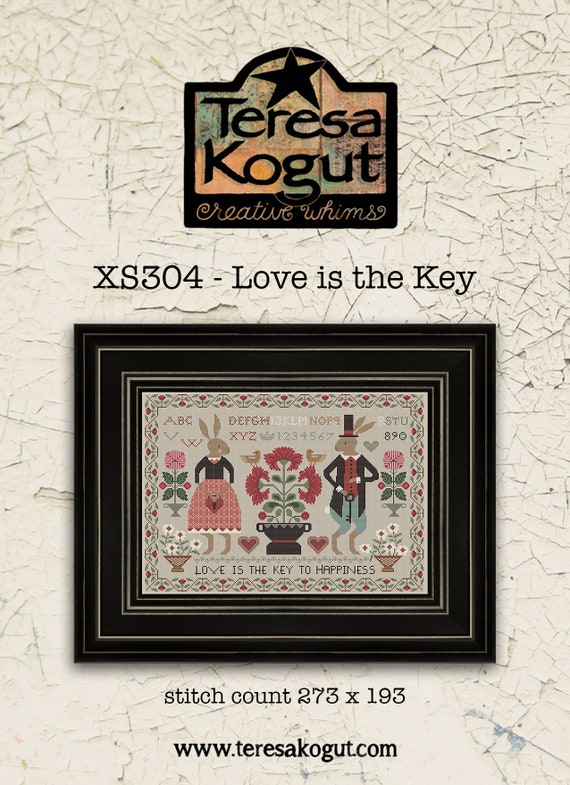 Cross Stitch Needlework Love is the Key XS304 Etsy