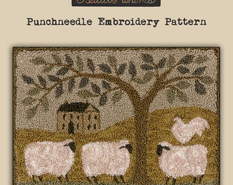 Punchneedle | Teresa Kogut | Pattern | Needlwork | DIY | Crafts | Wooly Estate | PN147