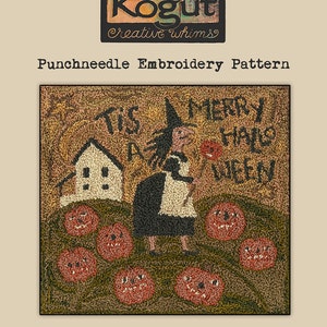 Punchneedle | Teresa Kogut | Pattern | Needlwork | DIY | Crafts | Merry Halloween | PN126