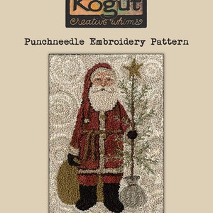 Punchneedle | Pattern | Needlwork | DIY | Crafts | Country Santa | PN101