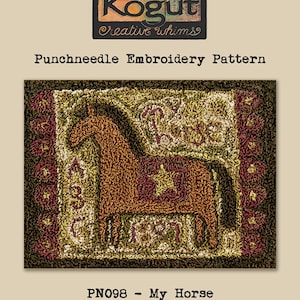 Punchneedle | Pattern | Needlwork | DIY | Crafts | My Horse | PN098