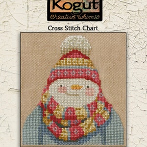 PDF | Snowmen | Primitive | Cross Stitch Chart | Needlework | DIY | Crafts | Stylin Snowman | XS343