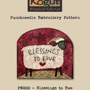 Punchneedle | Pattern | Needlwork | DIY | Crafts | Blessings to Ewe | PN080