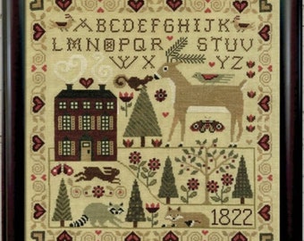 PDF | sampler | cross stitch | needlework | Teresa Kogut | For the Love of Nature | XS4010