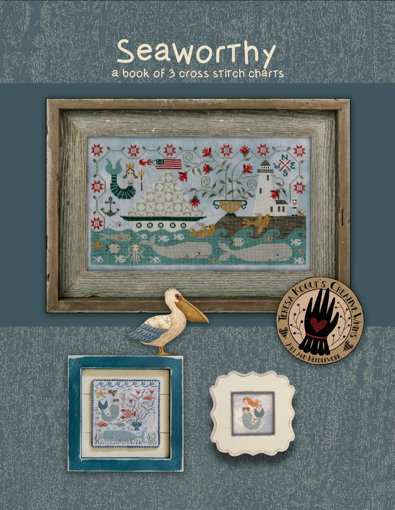 cross stitch needlework Seaworthy Book image 1