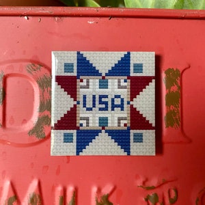 ニードルマインダー | クロスステッチ | 私が愛する土地 | アメリカ