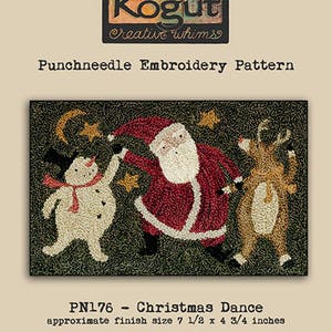 Punchneedle | Teresa Kogut | Pattern | Needlework | DIY | Crafts | Christmas Dance | PN176