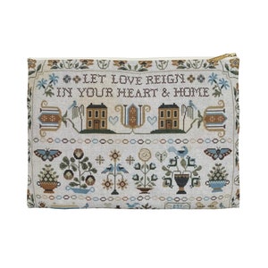 Let Love Reign Sampler Accessory Pouch