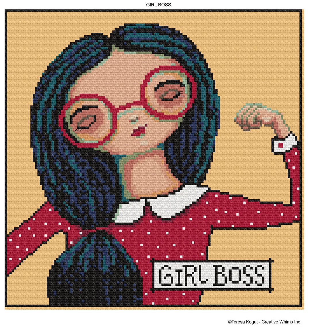 Cross Stitch Chart Downloadable PDF Epattern Needlework DIY Crafts Girl ...