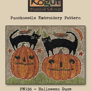 Punchneedle | Teresa Kogut | Pattern | Needlwork | DIY | Crafts | Halloween Duos | PN156