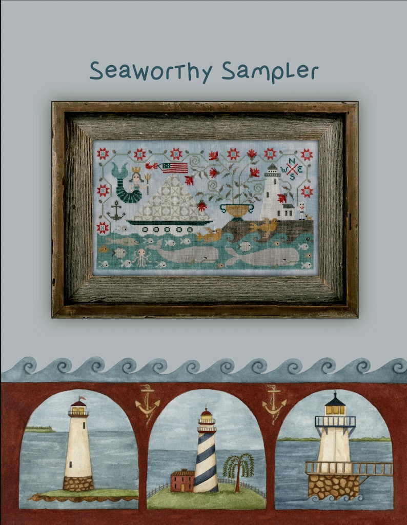 cross stitch needlework Seaworthy Book image 2