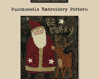 Punchneedle | Teresa Kogut | Pattern | Needlwork | DIY | Crafts | Be Merry | PN136