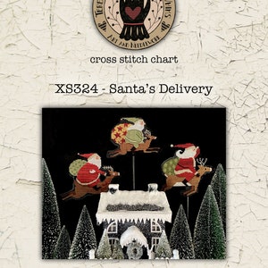 Santa's Delivery cross stitch needlework Teresa Kogut XS324 image 3