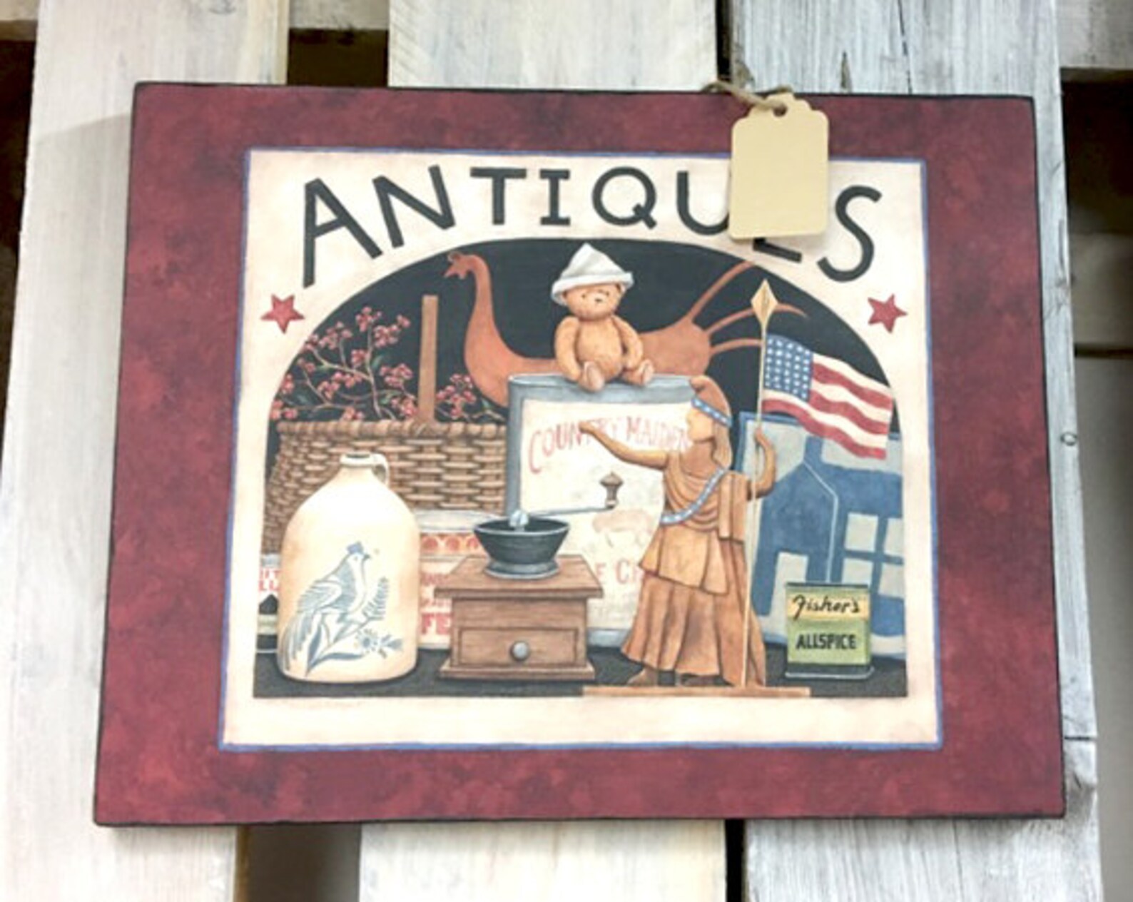 Home Decor Wall Art Antiques 11x14 Print on Wood Etsy