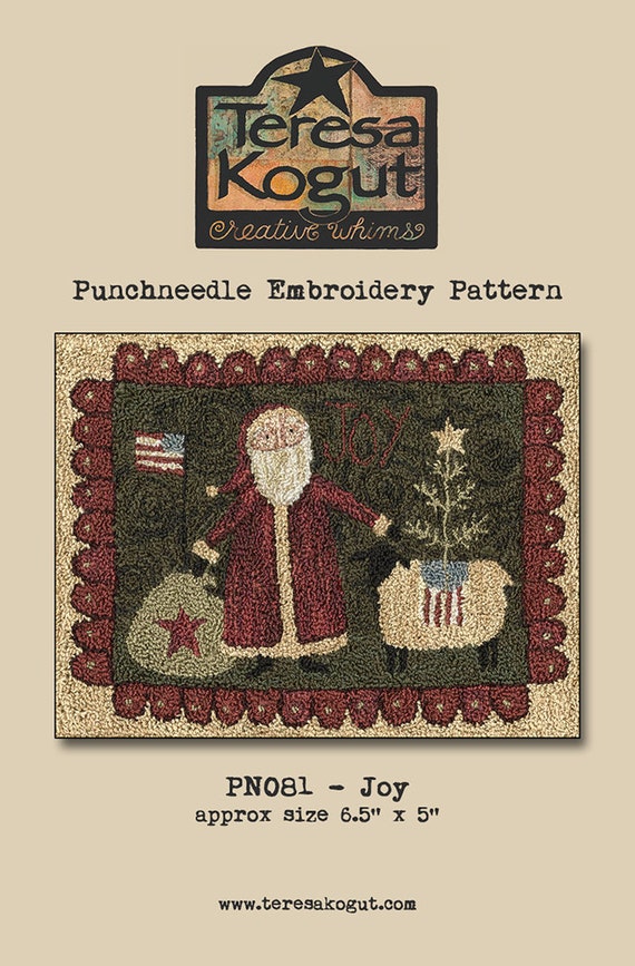 Punchneedle Pattern Needlwork DIY Crafts Joy PN081 | Etsy