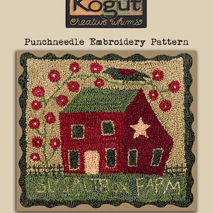 Punchneedle | Pattern | Needlwork | DIY | Crafts | Ol' Saltbox Farm | PN043