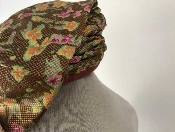 1960s Modern Miss jacquard gold and autumn colors… - image 3