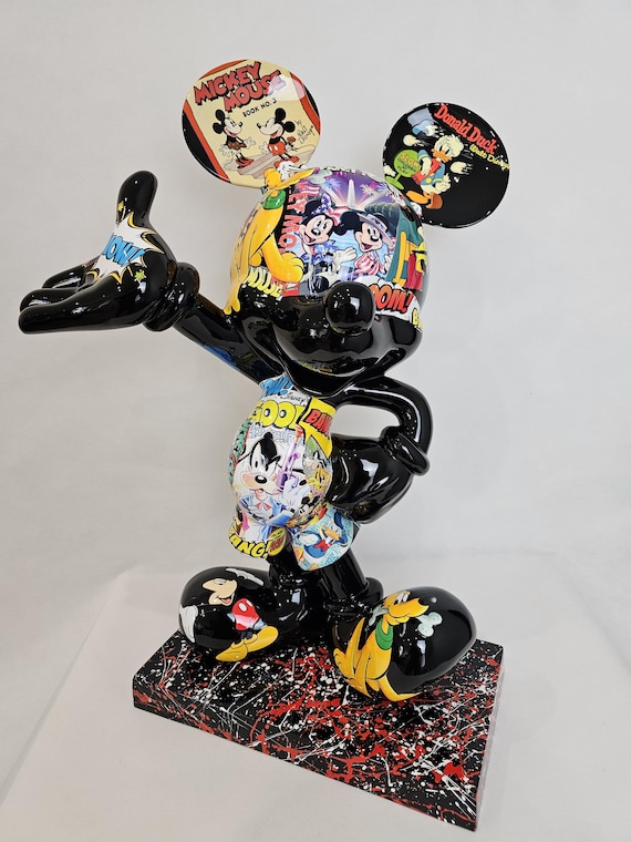 ArtBrut by Ann - ミッキーマウス コミック樹脂彫刻限定版、ポップ