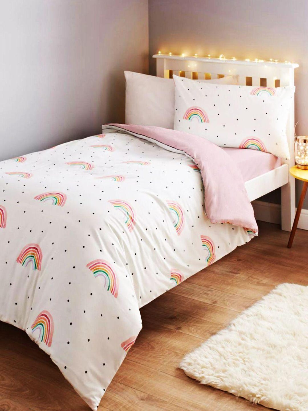 rainbow-single-bed-duvet-set-etsy
