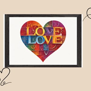 Regalo di coppia Poster regalo d'amore con frase e cornice per donne/uomini innamorati Idea regalo per matrimonio e compleanno