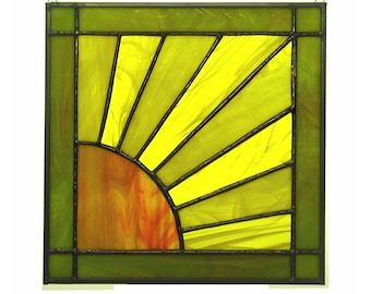 August 12 "X 12" Stained Glass Sunshine Quilt Blockmuster PDF S & W digitaler Download