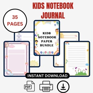 Cuaderno infantil - Libro para colorear - Agenda imprimible - Libros infantiles - Cuaderno infantil, libro de actividades para colorear