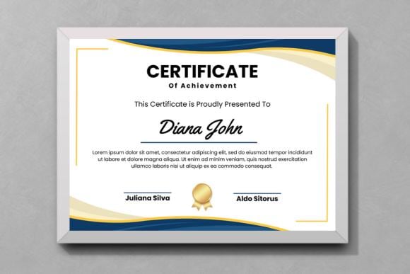 Moderne Urkundenvorlage, bearbeitbarer Canva Award | Druckbares Zertifikat, professioneller digitaler Download, individuelles Design, Pdf
