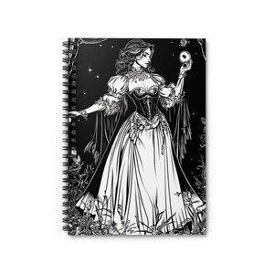 Magik Tarot Spiral Notebook - tematyczny dziennik w linie (wersja kobieca)