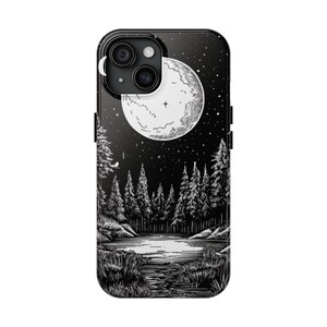 Funda para móvil con temática de Tarot - La Luna