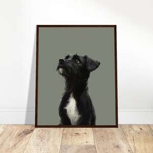 Retrato de animal de estimação personalizado usando foto de animal de estimação | Retrato de gato | Retrato de cachorro | Impressão emoldurada | Vários tamanhos | Presente "purrfect"