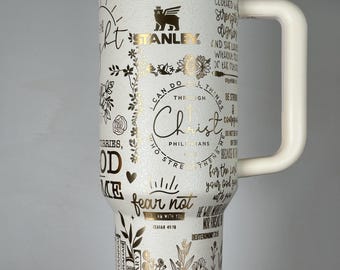 Engraved Christian Stanley Quencher: 40oz Insulated Tumbler